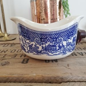 Antique Blue & Wite Cottage Bowl